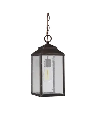 Savoy House Brennan 1-Light Outdoor Hanging Lantern in English Bronze with Gold