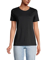 Lands' End Women's Tall Relaxed Supima Cotton Crew Neck T-Shirt