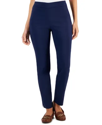 Jm Collection Women's Cambridge Woven Pull-On Pants, Created for Macy's