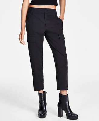 Calvin Klein Jeans Women's High-Rise Stretch Twill Cargo Ankle Pants