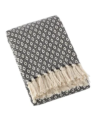 Saro Lifestyle Soft Diamond Weave Throw