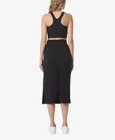 Andrew Marc Sport Women's Vented Midi Skirt