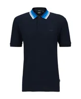 Boss by Hugo Men's Striped Collar Slim-Fit Polo Shirt