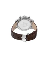 Porsamo Bleu Men's Brandon Genuine Leather Band Watch 1012CBRL