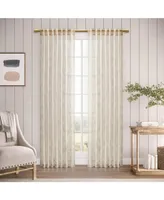 Ricardo Sheer Leaf Rod Pocket With Back Tab Curtain Panel 52"W x 84"L