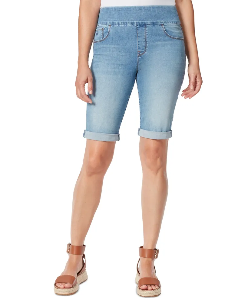 gloria vanderbilt denim bermuda shorts