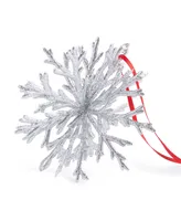 Holiday Lane Seaside Silver Coral Shaped Ornament, Exclusively at Macy's