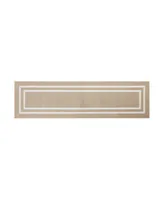 Jean Pierre Double Line Border Tufted - Machine Washable Runner Rug