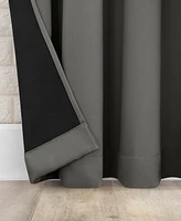 Sun Zero Bergen Theater Grade Extreme 100% Blackout Rod Pocket Single Curtain Panel