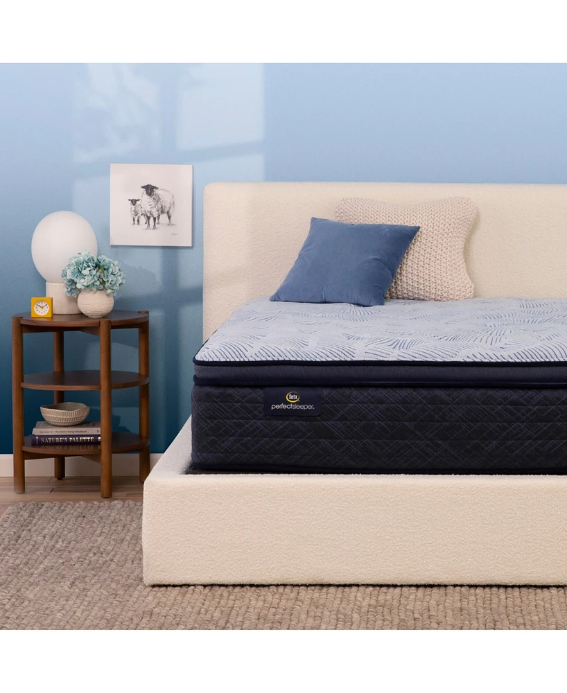 Serta Perfect Sleeper Blue Lagoon Night 14" Plush Pillow Top Mattress Set