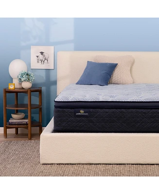 Serta Perfect Sleeper Blue Lagoon Night 14" Plush Pillow Top Mattress Set