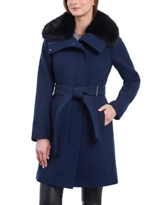 Michael Michael Kors Women's Wool Blend Belted Coat