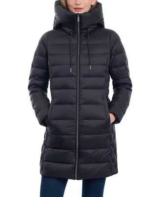 Michael Kors Women's Petite Hooded Down Packable Puffer Coat, Created for Macy's