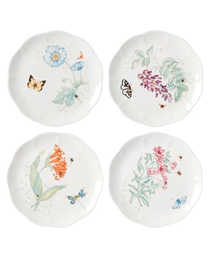 Lenox Butterfly Meadow 4-Piece Accent Plate Set