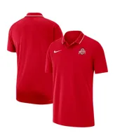 Men's Nike Scarlet Ohio State Buckeyes 2023 Coaches Performance Polo Shirt