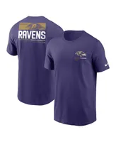 Men's Nike Purple Baltimore Ravens Team Incline T-shirt