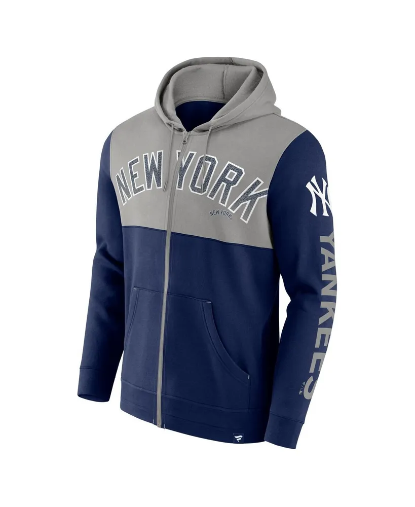 Men's Fanatics Navy New York Yankees Walk Off Fleece Full-Zip Hoodie
