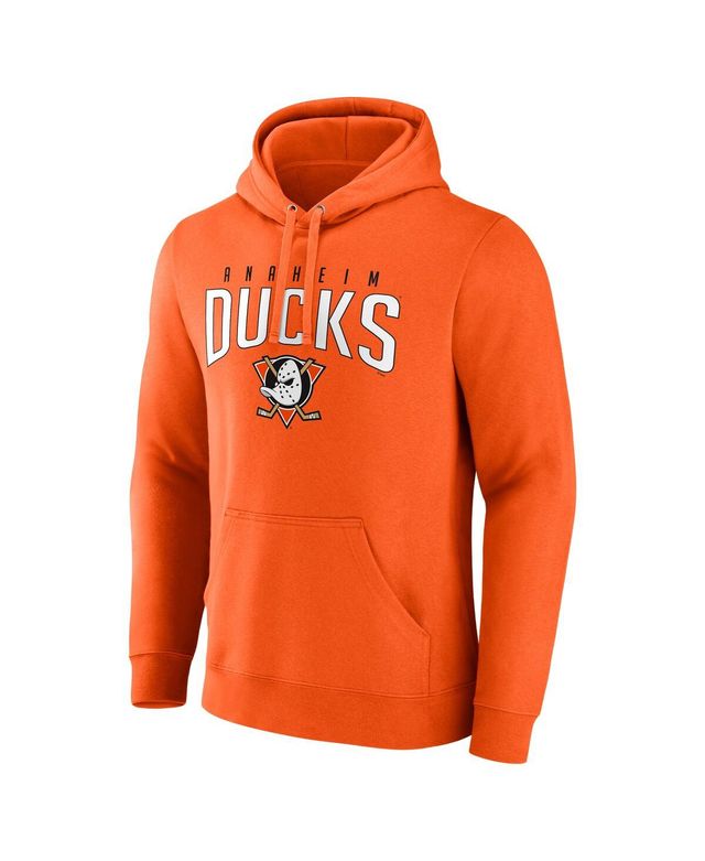 Men's Fanatics Orange Anaheim Ducks Special Edition 2.0 Wordmark Pullover Hoodie