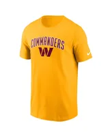 Men's Nike Gold Washington Commanders Team Athletic T-shirt