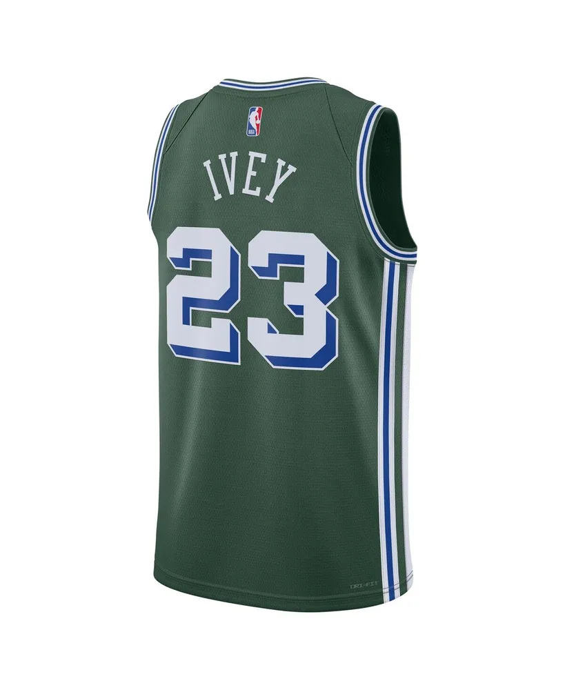 Men's Nike Jaden Ivey Green Detroit Pistons 2022/23 Swingman Jersey - City Edition