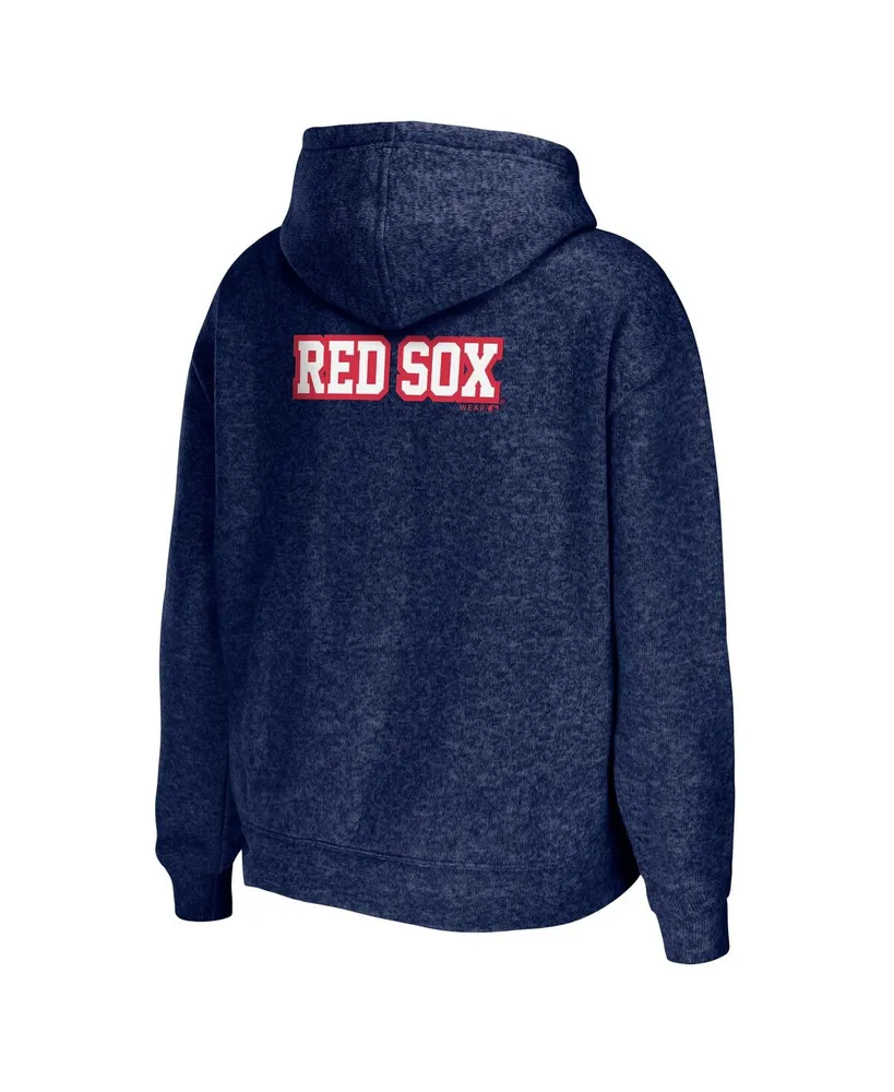 Women's Wear by Erin Andrews Heather Navy Boston Red Sox Full-Zip Hoodie