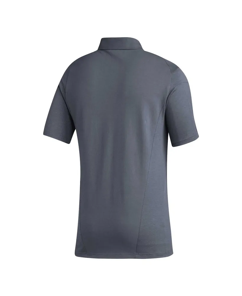 Men's adidas Gray Sporting Kansas City 2023 On-Field Training Polo Shirt