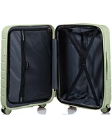 3-Piece Linen Hardside Luggage Set
