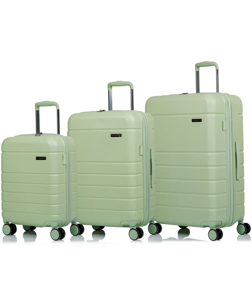 3-Piece Linen Hardside Luggage Set