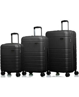 3-Piece Linen Hardside Luggage Set