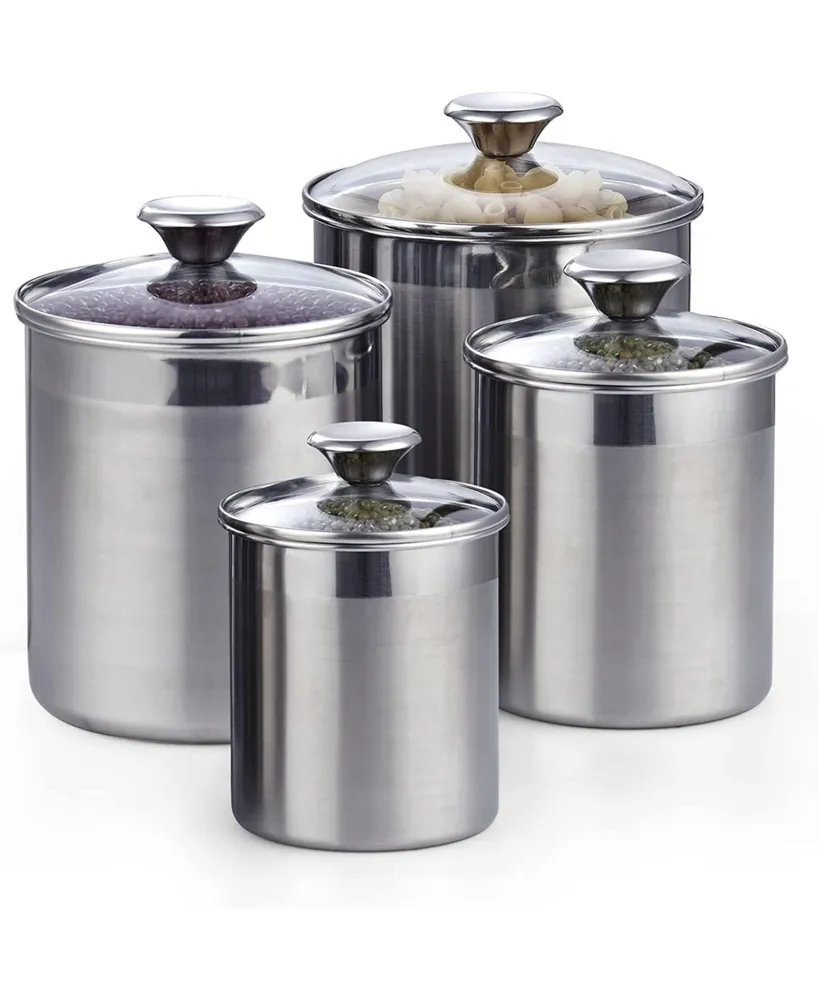 4-Piece Canister Container Set with Air Tight Lid and Locking