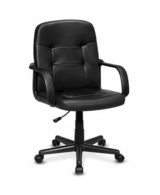 Costway Ergonomic Mid-Back Executive Office Swivel Computer Desk Chair