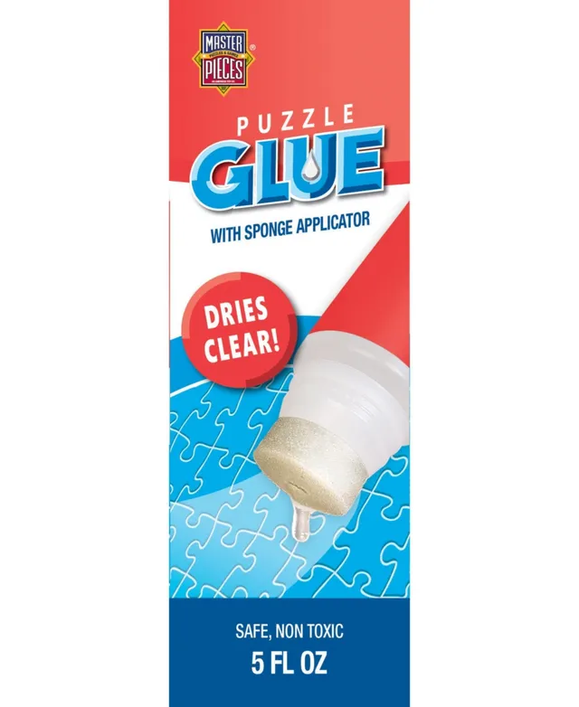 MasterPieces Puzzles Puzzle Glue 4 oz - With Built In Cap Spreader