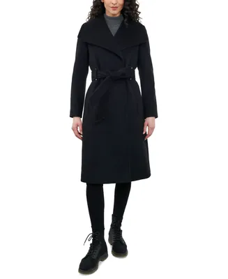 Calvin Klein Women's Wool Blend Belted Wrap Coat, Created for