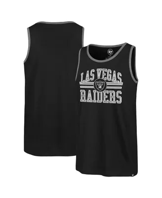 Men's '47 Brand Black Las Vegas Raiders Winger Franklin Tank Top