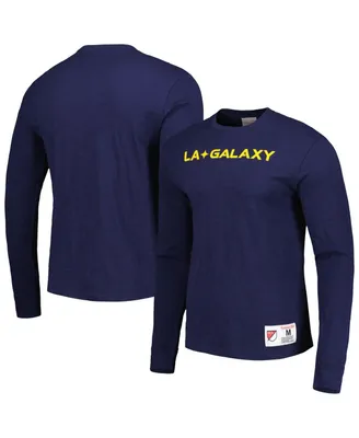 Men's Mitchell & Ness Navy La Galaxy Legendary Long Sleeve T-shirt