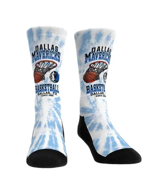 Men's and Women's Rock 'Em Socks Dallas Mavericks Vintage-Like Hoop Crew Socks