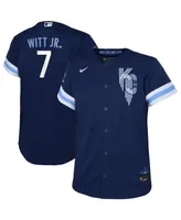 Toddler Boys and Girls Nike Bobby Witt Jr. Navy Kansas City Royals City Connect Replica Player Jersey