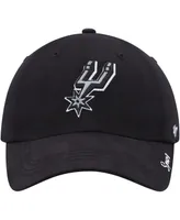 Women's '47 Brand Black San Antonio Spurs Miata Clean Up Adjustable Hat