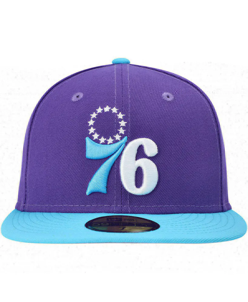 Men's New Era Purple Philadelphia 76ers Vice 59FIFTY Fitted Hat