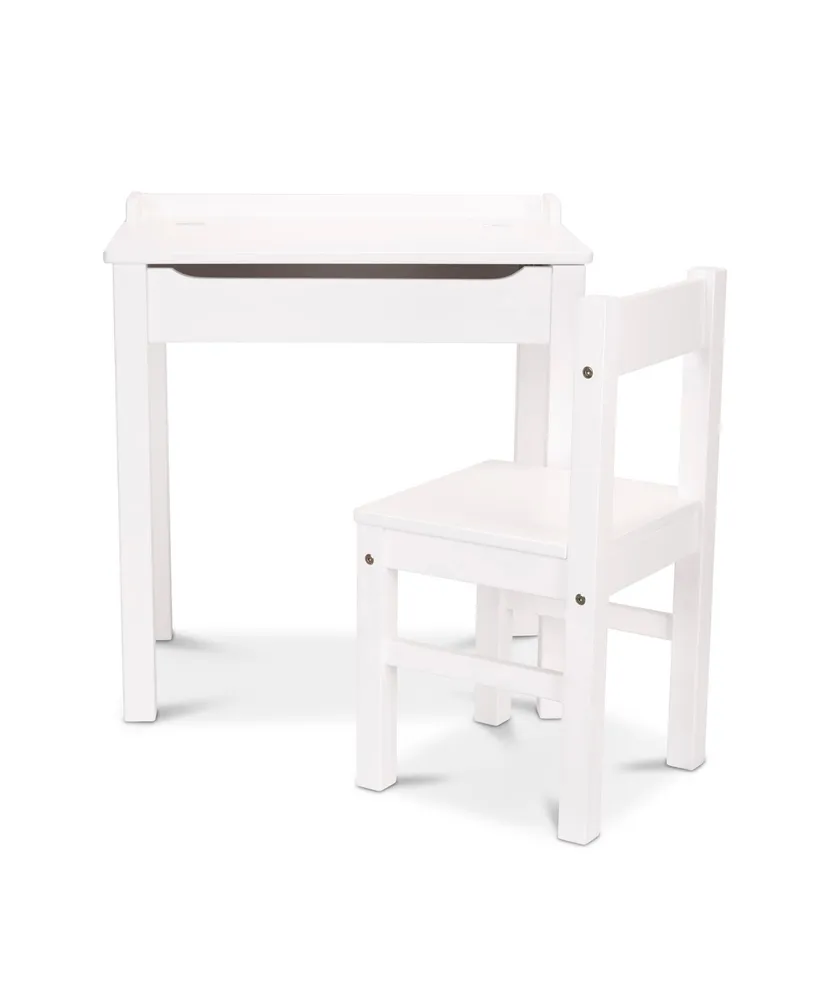 Melissa & Doug Wooden Child's Lift-Top Desk & Chair