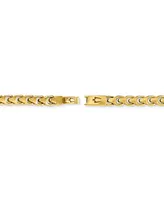 Bulova Men's Link Bracelet in Gold-Plated Stainless Steel