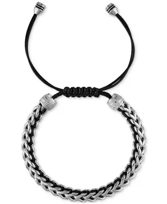 Bulova Men's Icon Cord Bracelet in Stainless Steel