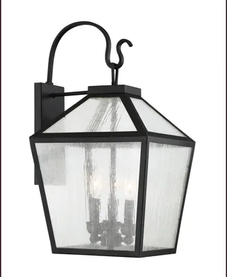 Savoy House Woodstock -Light Outdoor Wall Lantern in Black
