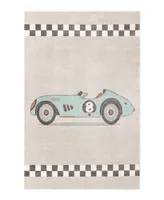 Bayshore Home Campy Kids Race Car 5'3" x 8' Area Rug