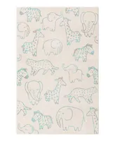 Bayshore Home Campy Kids Safari Animals 5'3" x 8' Area Rug