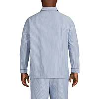 Lands' End Big & Tall Poplin Pajama Shirt