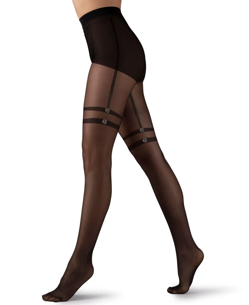 Lechery Women's Mock Suspender Tights