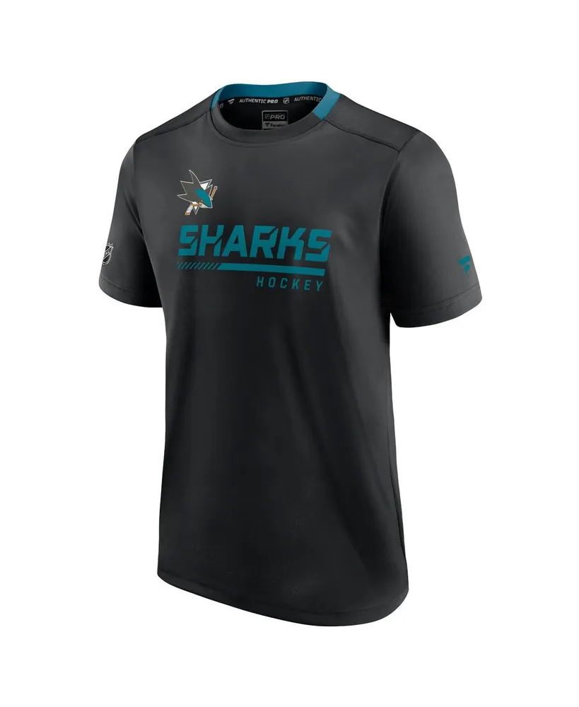Men's Fanatics Black San Jose Sharks Authentic Pro Locker Room T-shirt