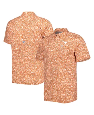 Columbia Men's Columbia Texas Orange Longhorns Slack Tide Omni-Shade  Button-Up Camp Shirt