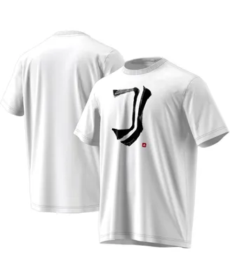 Men's adidas White Juventus Chinese Calligraphy T-shirt